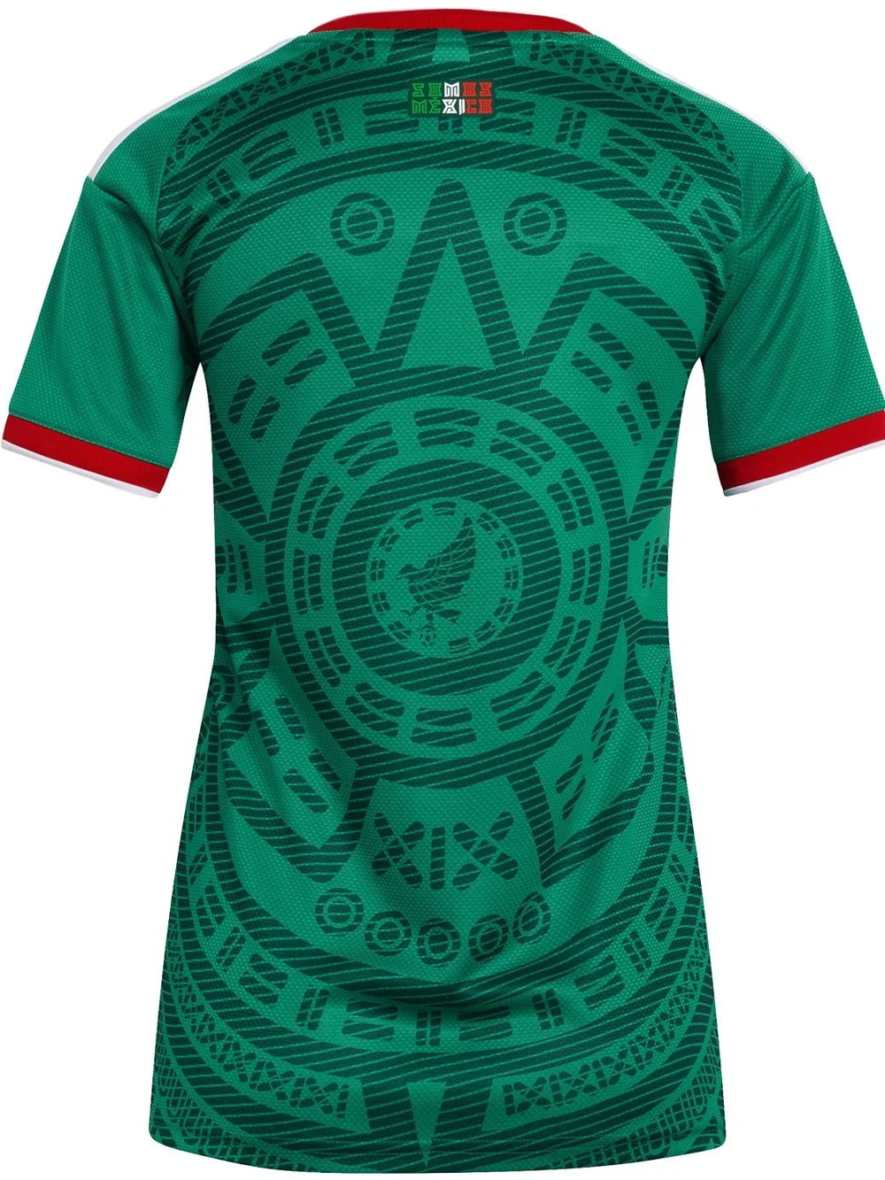adidas Green Mexico Soccer Jersey with Red & White Trim